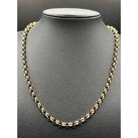 Ladies 9ct Yellow Gold Belcher Link Necklace