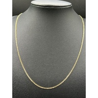 Unisex 18ct Yellow Gold Tight Curb Link Necklace
