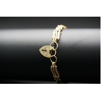 Ladies 9ct Yellow Gold Fancy Link Bracelet