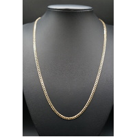 Unisex 9ct Yellow Gold Curb Link Necklace