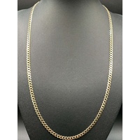 Unisex 9ct Yellow Gold Curb Link Necklace