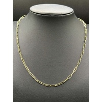 Ladies 18ct Yellow Gold Paperclip Link Necklace