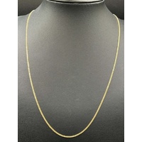 Unisex 18ct Yellow Gold Tight Curb Link Necklace