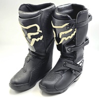 Fox Racing Adult Comp Motorcycle Motocross Boots Black White