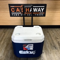 Esky 52L Wheeled Cooler Blue White Ice Box Camping Heavy Duty 1381611