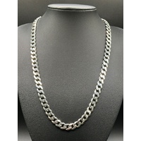 Unisex 925 Sterling Silver Curb Link Necklace