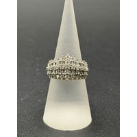 Ladies 9ct Yellow Gold Diamond Cluster Ring