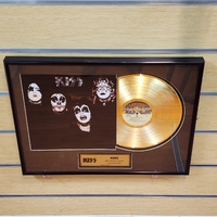 KISS Framed 24K Gold Plated Album Depiction Limited Edition 287/2500 + COA