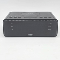 XCD XCDCLKRD2 FM Clock Radio Wireless Charging Dual Alarm