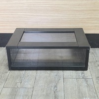 Reptile One Deluxe Timber Python Hatchling Enclosure 45x29x15cm Black