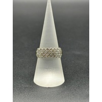 Ladies 9ct Yellow Gold Diamond Cluster Ring