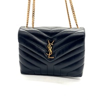 Saint Laurent YSL Small Loulou Puffer Lambskin Small Bag Black + COA