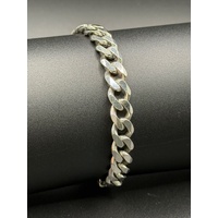 Unisex 925 Sterling Silver Curb Link Bracelet