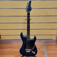 Vintage 1980 Kramer Focus 3000 Electric Guitar Blue 6 String Floyd Rose