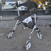 Aspire Vogue Lightweight 2 Zebra Seat Walker Rollator 150kg