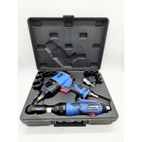 Mechpro 14pc Air Ratchet Impact Wrench Pneumatic Tool Set with Case
