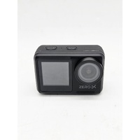 Zero-X ZX-60 4K UHD Waterproof Action Camera Dual Screen WiFi and Accessories