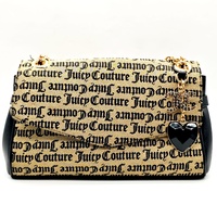 Juicy Couture The Glam Shoulder Bag Gold Bronze Heart Chain Handbag