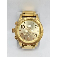 Nixon Simplify The 51-30 Chrono All Gold Stainless Steel Mens Watch
