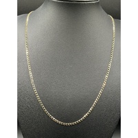 Unisex 9ct Yellow Gold Curb Link Necklace