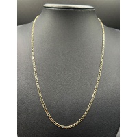 Unisex 9ct Yellow Gold Figaro Link Necklace
