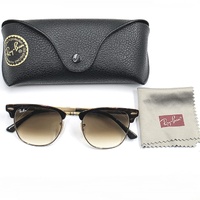 Ray-Ban RB3716 9008/51 Clubmaster Metal Havana Brown Gradient Sunglasses 51mm
