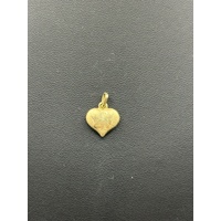 Ladies 9ct Yellow Gold Heart Pendant