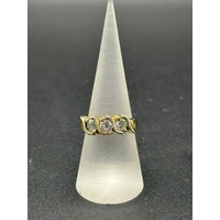 Ladies 14ct Yellow Gold Diamond Ring