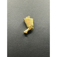 Ladies 9ct Yellow Gold Egyptian Head Pendant 2.2g