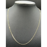Unisex 9ct Yellow Gold Curb Link Necklace