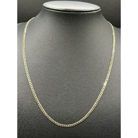 Unisex 9ct Yellow Gold Curb Link Necklace