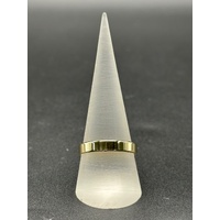 Unisex 9ct Yellow Gold Plain Band Ring
