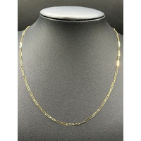 Ladies 18ct Yellow Gold Paperclip Link Necklace