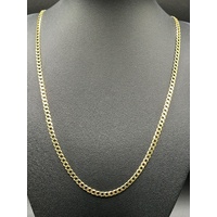 Unisex 9ct Yellow Gold Curb Link Chain Necklace