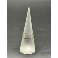 Mens 14ct Yellow Gold Diamond Ring