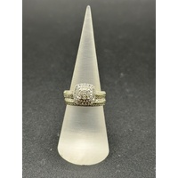 Ladies 9ct Yellow Gold Diamond Bridal Ring Set