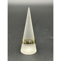 Men’s 9ct Yellow Gold Diamond Signet Ring
