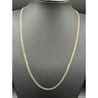 Unisex 9ct Yellow Gold Curb Link Necklace Chain