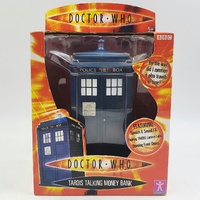2004 BBC Doctor Who TARDIS Talking Money Bank Light & Sound Character