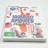 World Sports Party Wii PAL AU 2009 Factory Sealed Manual Ubisoft 1-4