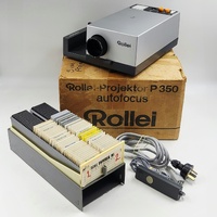Rollei P350AF 35mm Slide Projector Auto Focus 2 Slide Trays