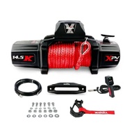 X-Bull Electric 12V 14500LBS Synthetic Rope Winch 4WD Off-Road Recovery SUV