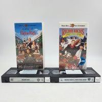 Richie Rich & Richie Rich's Christmas Wish VHS Set of 2 Warner Bros