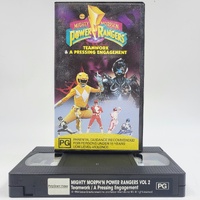 Mighty Morphin Power Rangers Vol 2 Teamwork A Pressing Engagement VHS Tape