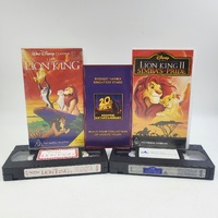 Disney Lion King 1 and 2 Simbas Pride VHS Set