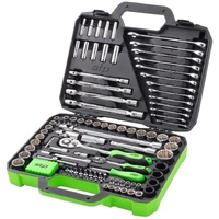 Supatool STP2134 134pc Socket Spanner Set Metric Imperial 1/4 1/2 Inch Drive