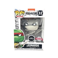 Funko POP Comics TMNT Leonardo #32 B&W Chase Special Edition Vinyl Figure