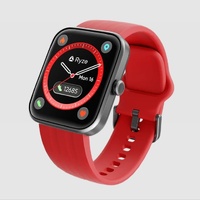 Ryze Evo Smart Watch Dark Grey Red Blue Straps Alexa Fitness Tracker