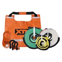 XTM 7 Piece 4WD Recovery Kit 8T Snatch Strap Winch Gear