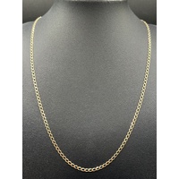 Unisex 9ct Yellow Gold Curb Link Necklace